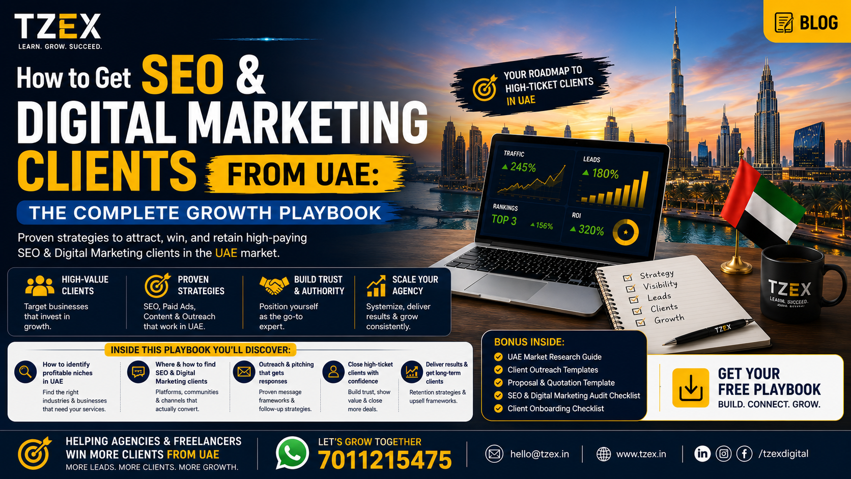 How to Get SEO & Digital Marketing Clients from UAE: The Complete Growth Playbook